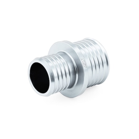 Hps Performance 1 in - 1-1/4 in OD x 2 in L, Billet 6061 Aluminum Joiner Hose Union Connector, Anodized Silver AHUR-100-125-SL
