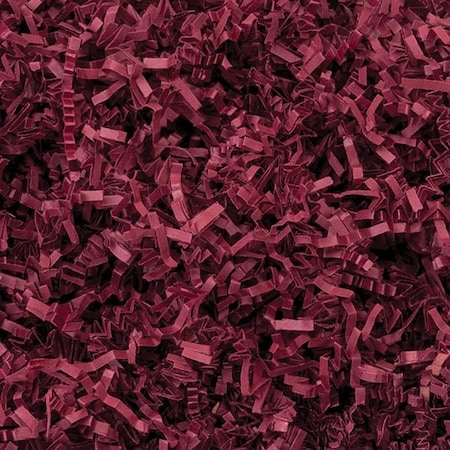 Nashville Wraps Burgundy Crinkle Cut Shredded Paper, 10 lb Box ZF10BU