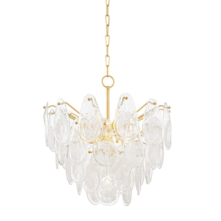 Hudson Valley Lighting Darcia 7 Light Chandelier 24 In. Aged Brass 8307-AGB