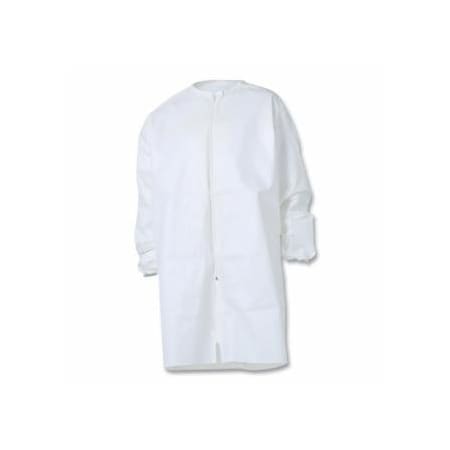 Dupont ProClean Frock with Zipper, Large, White, 30PK 251-PC271SWHLG00300B