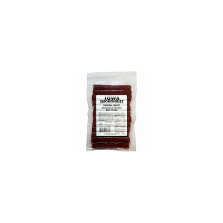 Iowa Smokehouse/Preferred Wholesale Hardwood Smoked Beef Sticks, Cheesy Original, 8.75-oz. IS-HSCO