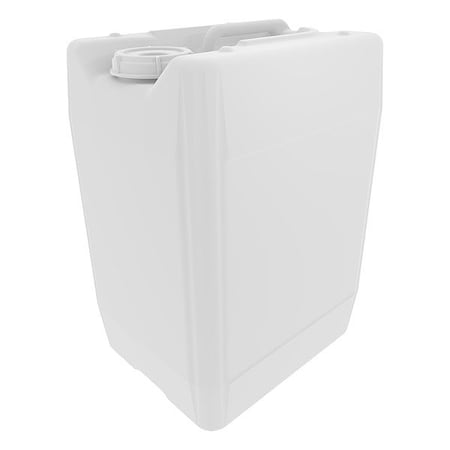 Zoro Select Jerrican, HDPE, 406 mm H, White, PK96 392-2002-FLS