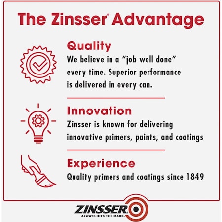 Zinsser B-I-N Shellac-Based Ultimate Stain Blocker Interior & Spot Exterior Primer Wht 5 Gal. 900