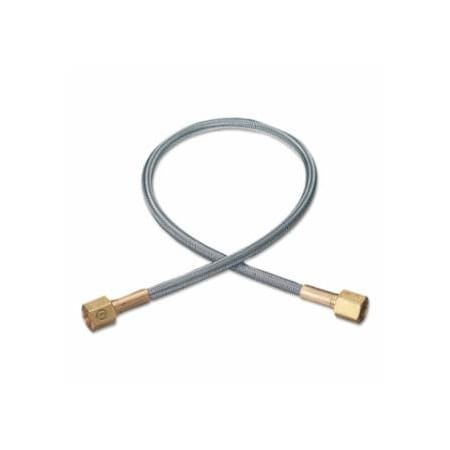 Western Enterprises Stainless Steel Flexible Pigtail, 3000 psig, Brass Connections, 18 in L 312-PF2-4-18