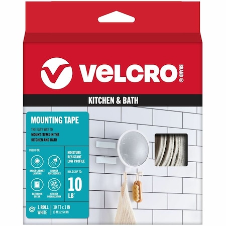 Velcro Brand 1x10 WHT Hook And Loop Tape 91110