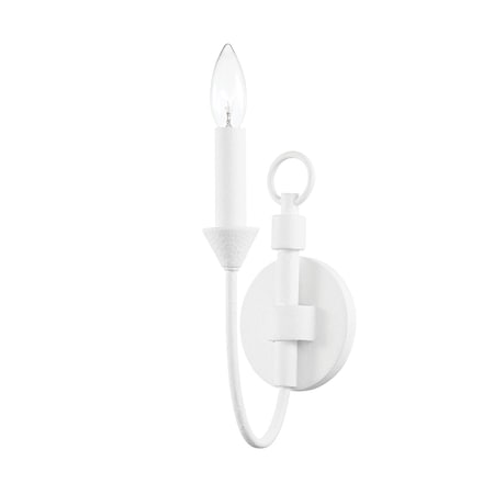 Troy Lighting Cate 1 Light Wall Sconce 4.5 In. Gesso White B1001-GSW