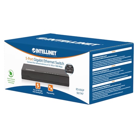 Intellinet Category 5E Gigabit Ethernet Switch-5 Port ICI561747