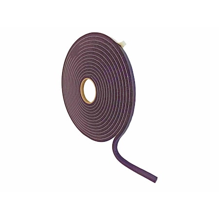 Wod Tape PVC Foam Tape Seal Window and Door Sound Proof Insulation: 1/2in x 150 ft 1/16 Thick, 48PK WOD SSMDFT-1/16-00500-48-150-BLA