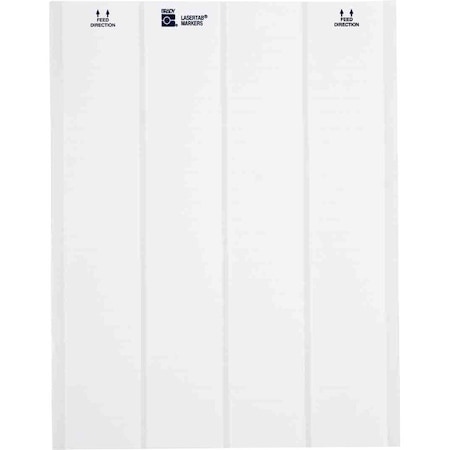 Brady Write On Laminating Wire and Cable Markers, White on Translucent, LAT-18-361-2.5, PK52 LAT-18-361-2.5