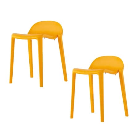 Lagoon Indoor and Outdoor Joyous Resin Short Stool, 2PK 7057Y8-AALGS