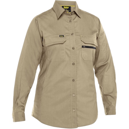 Pip Work Shirt, V-Neck, Tan, 6 oz 400W6490