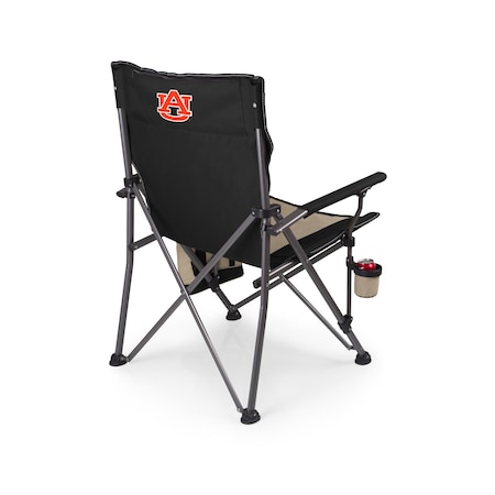 Picnic Time Family Of Brands NCAA Auburn Tigers Big Bear XXL Camping Chair with Cooler - Heavy Duty Beach Chair 808-00-175-044-0
