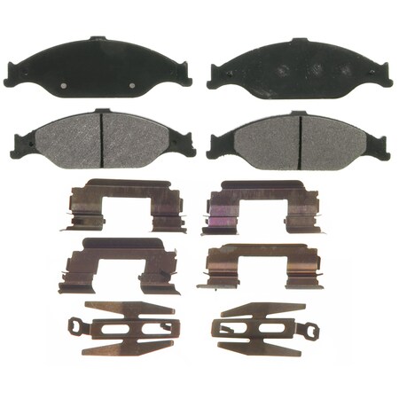 Wagner Brake QuickStop Front Disc Brake Pad Set Semi-Metallic,  ZX804