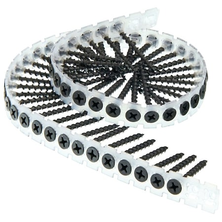 Senco 06A Series Screw, No 6 Thread, Bugle Head, No 2 Drive, Steel 06A162W