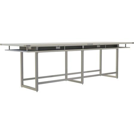 Mirella Conference Table, Steel Frame, Silver MRH12WAH
