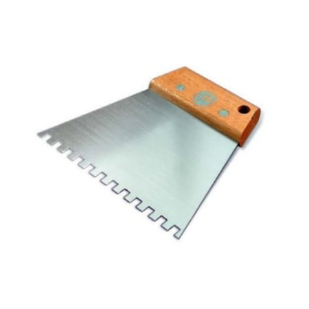 Pavan Stainless Steel Toothed Scraper - Idea for Shaping and Leveling Plaster 541/ID