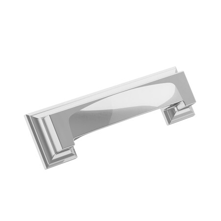 Amerock Appoint 3 in & 3-3/4 in 76mm & 96 mm Center-to-Center Polished Chrome Cabinet Cup Pull BP3676226