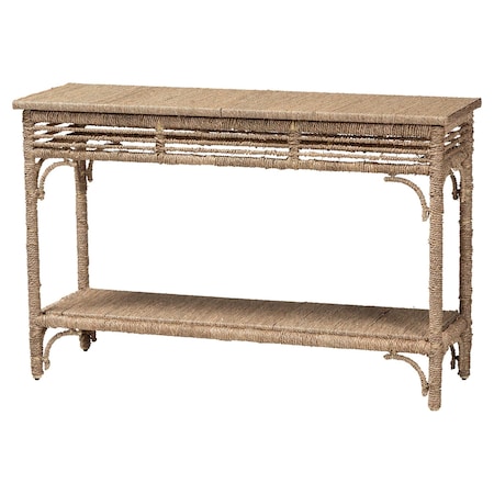 Bali & Pari Ganit Handwoven Seagrass Console Table 261-14257-ZORO