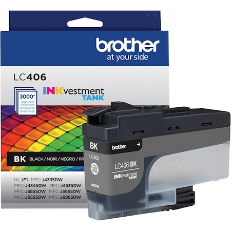 Brother Standard Yield Black Ink Cartridge LC406BKS