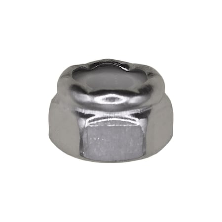 Auveco 6-32 Nylon Lock Nut 18-8 Stainless Steel, 50PK 13239