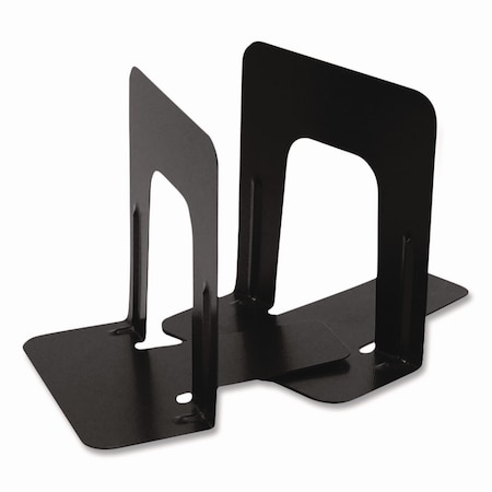 Officemate Steel Bookends, Nonskid, 4.75 x 5.13 x 5, Black, Pair OIC93001