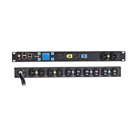 Eaton Metered Input rack PDU, 1U, L5-30P input, 2.88 kW max, 120V, 24A, 10 ft cord, EMIT03-10