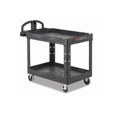 Rubbermaid Commercial Utility Cart, 500 lb Load Capacity, 25-7/8 in W x 45-1/4 in D x 33-1/4 in H, Black 640-FG452088BLA