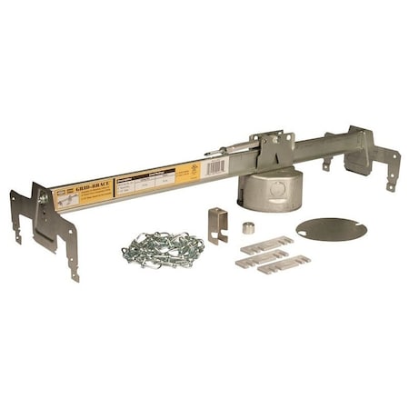 Raco 22.3 cu.in, Fan Fixture Box Box Type, 0, Steel, Round Shape 931