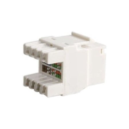C2G CAT5E 180 KEYSTONE JACK WHT 3791