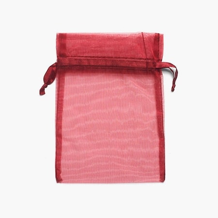 Nashville Wraps Merlot Sheer Organza Bags, 5x7, 10PK B952276