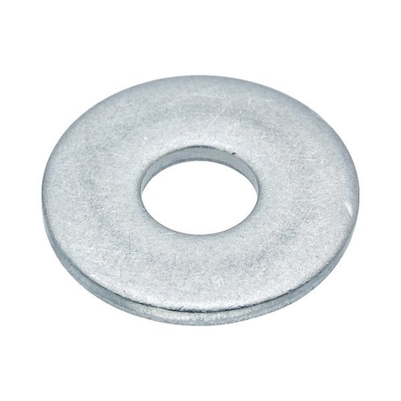 Zoro Select Flat Washer, For Screw Size #6 , Aluminum Plain Finish, 5 PK WASB#6RAL