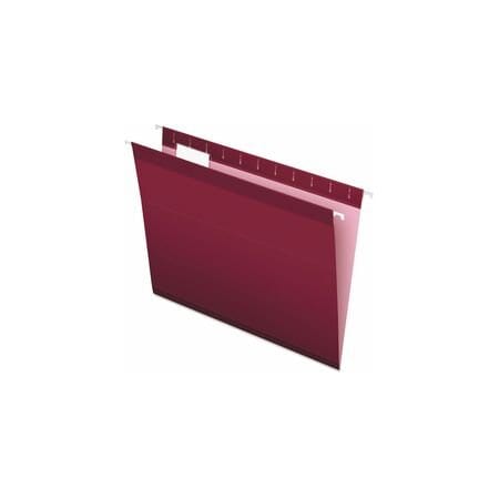 Pendaflex Hanging File Folders, Burgundy, 8.5"H, 25PK PFX415215BUR