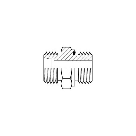 Adaptall DIN X MALE METRIC ELASTOMERIC SEAL L08 10mm 5068L-08-10