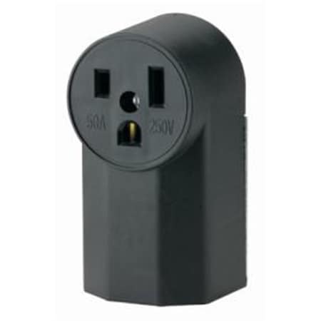 Eaton Wiring Devices Straight Blade Receptacle, 10-50R, 50 A, 125/250V AC, 3 Pole, 3 Wire, Flush Mount, Non-Grounded 309-112