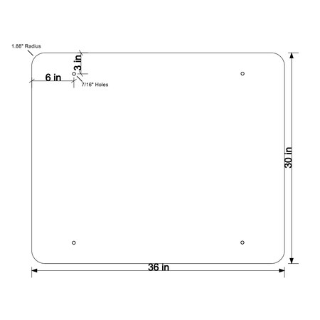 Sign Solutions Usa Traffic Sign, 36 in Width, Aluminum Sign, Horizontal Rectangle DUS12HYE3630W16-10aP