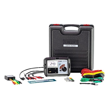 Megger EarthGroundResistanceTester, 20000ohm max DET4TR2 c/w leads + spikes