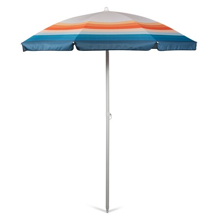 Picnic Time Family Of Brands 5.5 Ft. Portable Beach Umbrella, Phoenix Stripe 822-00-338-000-0