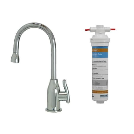 Mountain Plumbing Point-of-Use Faucet with Modern Body and Mountain Pure Filter in Satin Chrome MT1803FIL-NL/SC