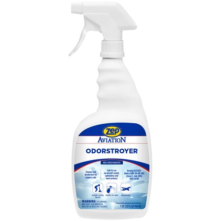 Zep Aviation Odor Destroyer, Liquid, 1 qt, PK12 364012