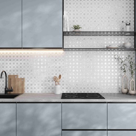 Apollo Tile Pearl White 12x12 Thassos, Shell Floor and Wall Mosaic Tile 5.17 sqft/case, 5PK APLALA88S10A