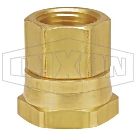 Dixon Adapter, 3/4-11-1/2 x 1/2-14, Garden Hose Thread x FNPT, Brass, Domestic 5021208C