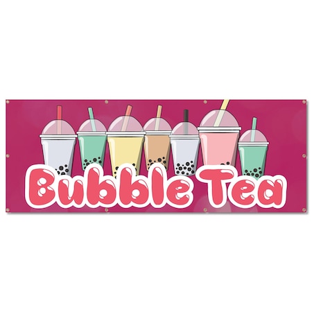 Signmission Bubble Tea, 36 Inch, Banner B-96-30351