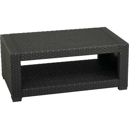 Outdoor Expressions 4-Piece Wicker Style Resin Chat Set with PFAS-Free Fabric 890850