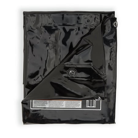 Lincoln Electric Welding Curtain, PVC Vinyl, 8 ft L., 6 ft W., With Grommets, Dark Green K4658-G