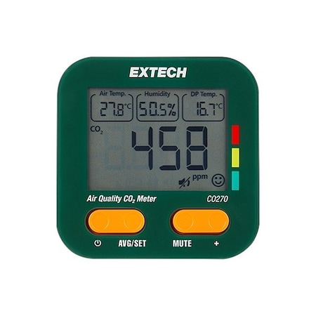 Extech Indoor Air Quality Meter, LCD CO270