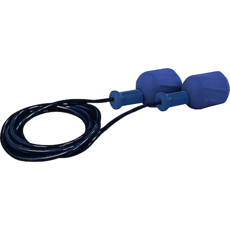 Pip Metal Detectable Polyurethane Foam Corded Ear Plugs, 30 NRR / SNR 38, 100PK 267-HPF610D