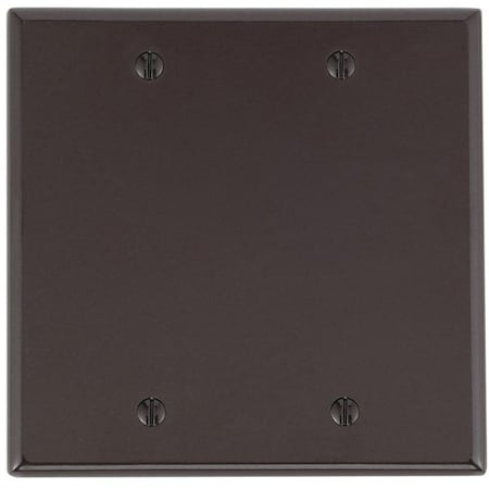 Leviton Brown 2 gang Thermoset Plastic Blank Wall Plate 1 pk 85025-000