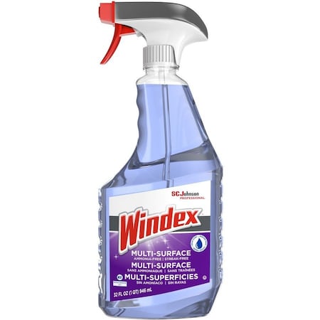 Windex Liquid Glass Cleaner, Purple, Fresh, Trigger Spray Bottle, 8 PK 322381