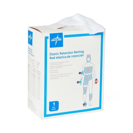 Medline Stretch Tubular Elastic Dressing Retention Net, Size 4 (11in x 25 yd.) NONSTNDNET04