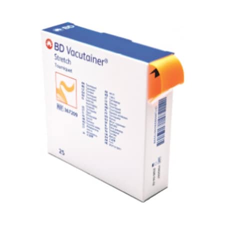 Bd Vacutainer Single Use Tourniquet, Orange, 25PK 367209